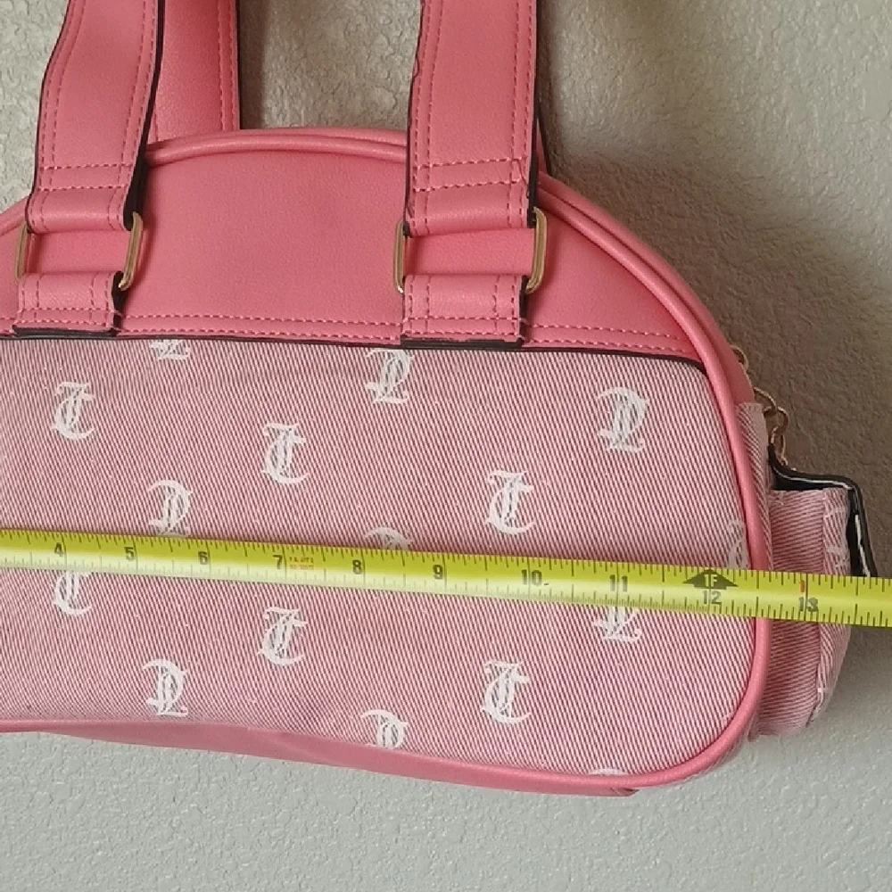 Juicy Couture Pink Shoulder Bag with Heart Accents - Picture 7 of 11